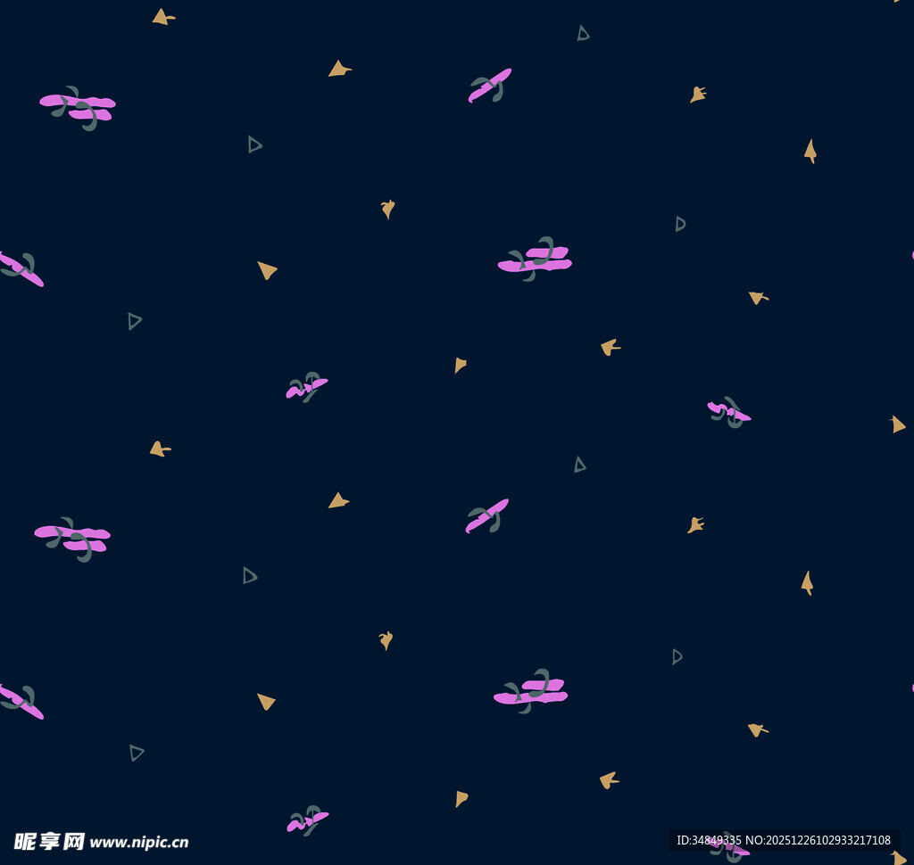 星空火箭图案背景