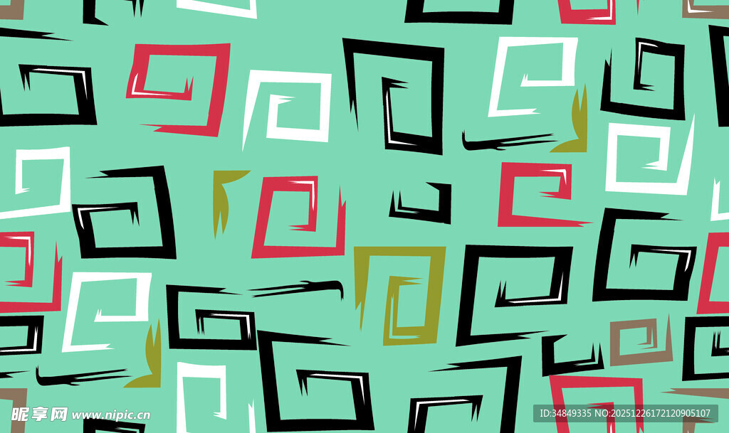 几何方块图案背景