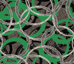 绿色环形图案纹理背景