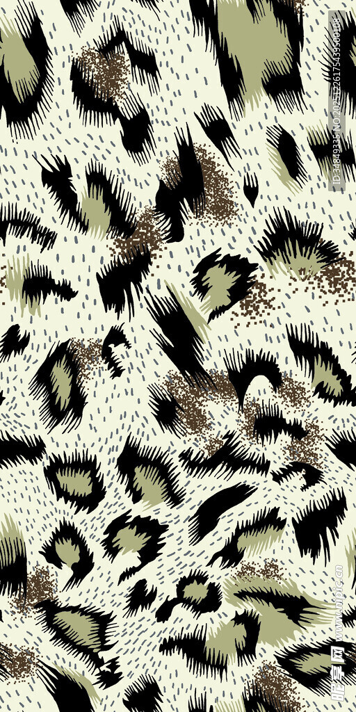 豹纹图案纹理背景