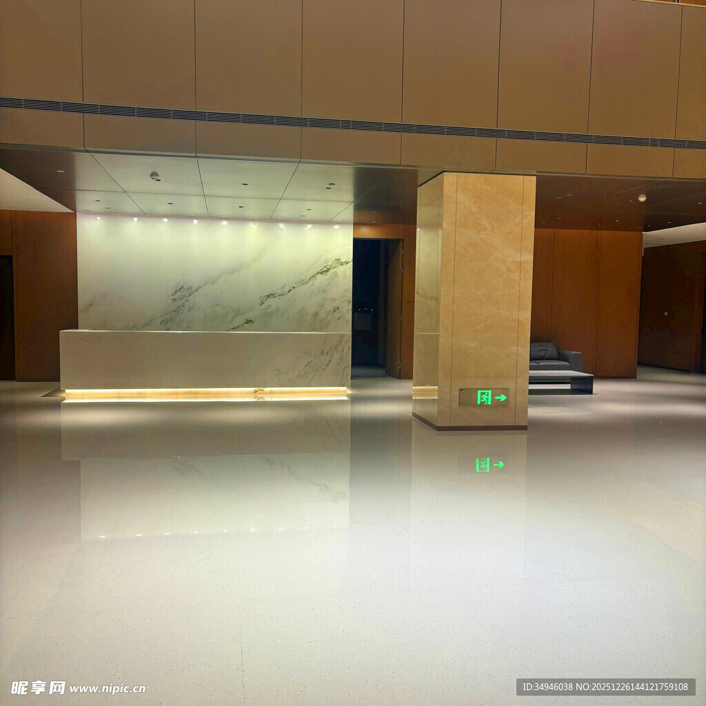 现代宽敞大厅室内空间展示