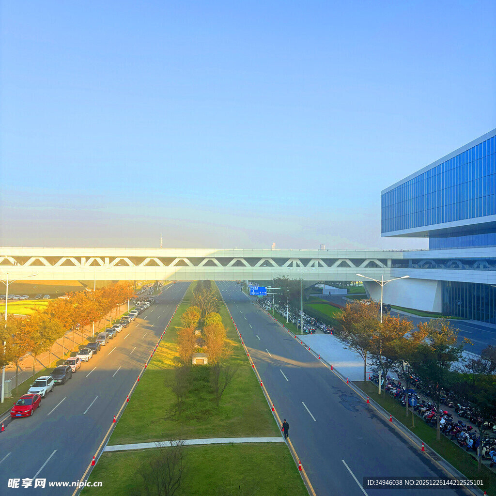 城市道路与建筑景观