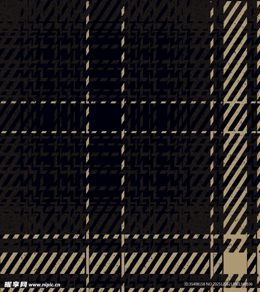 经典黑棕格纹图案纹理