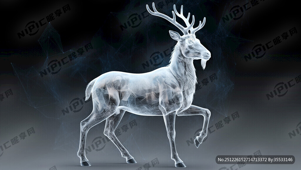 四不像 透明感 全息色