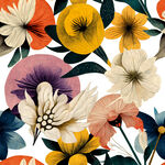 多彩花卉图案