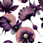 紫色花卉图案背景设计