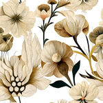 复古风花卉图案设计