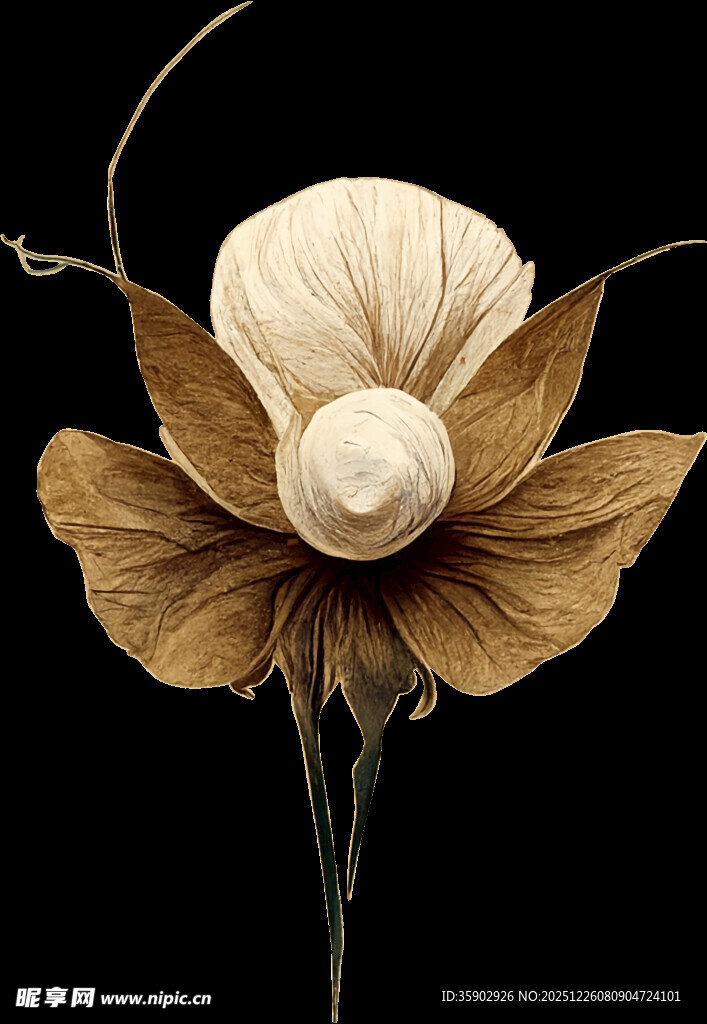 复古风格手工制作花朵