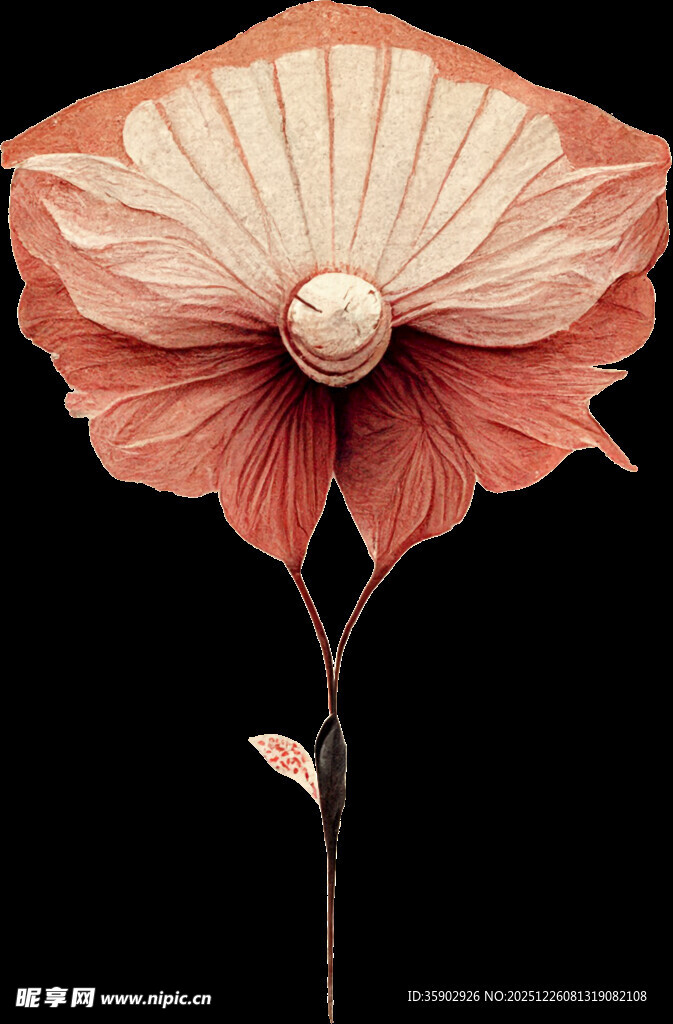 梦幻粉色折纸花朵