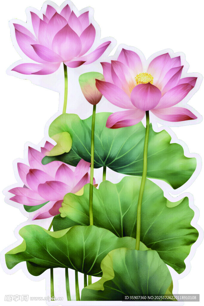 盛开的美丽荷花