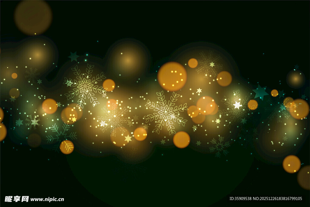 金色光斑梦幻背景