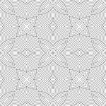 简约几何线条无缝纹理图案