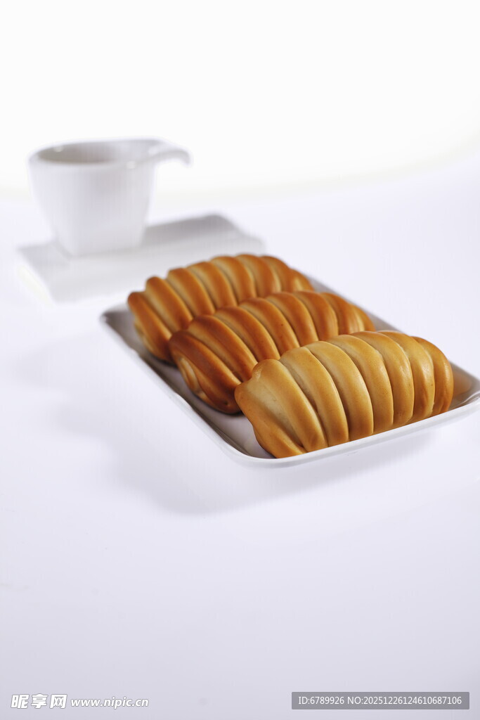 美味切片面包摆盘展示