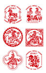 马年剪纸