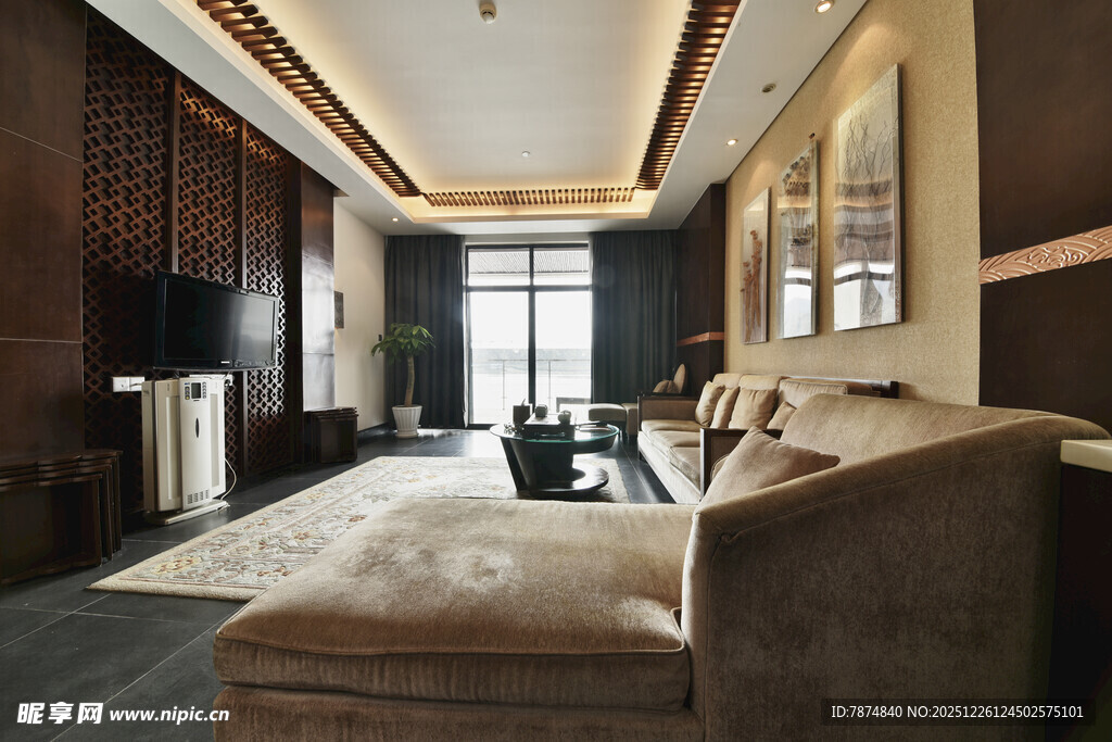 现代豪华客厅室内设计