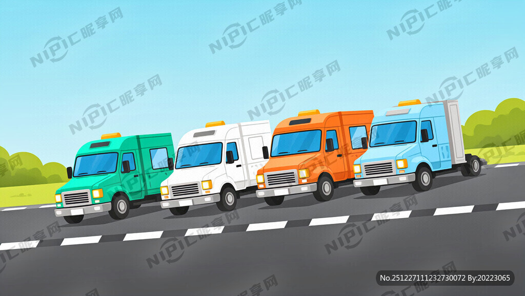 潮玩卡通拖车拖车拖车拖车