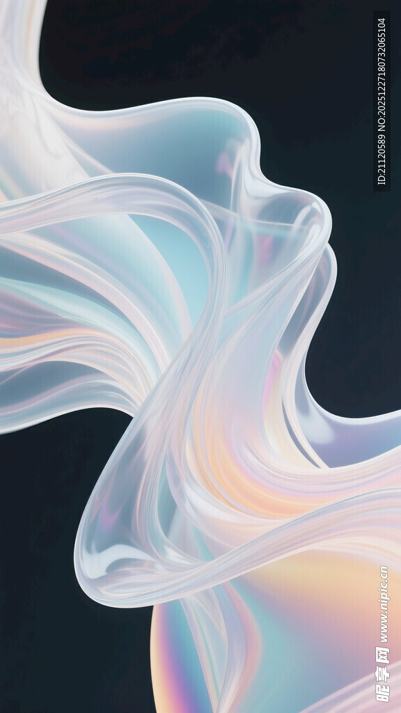 梦幻渐变流体艺术图案