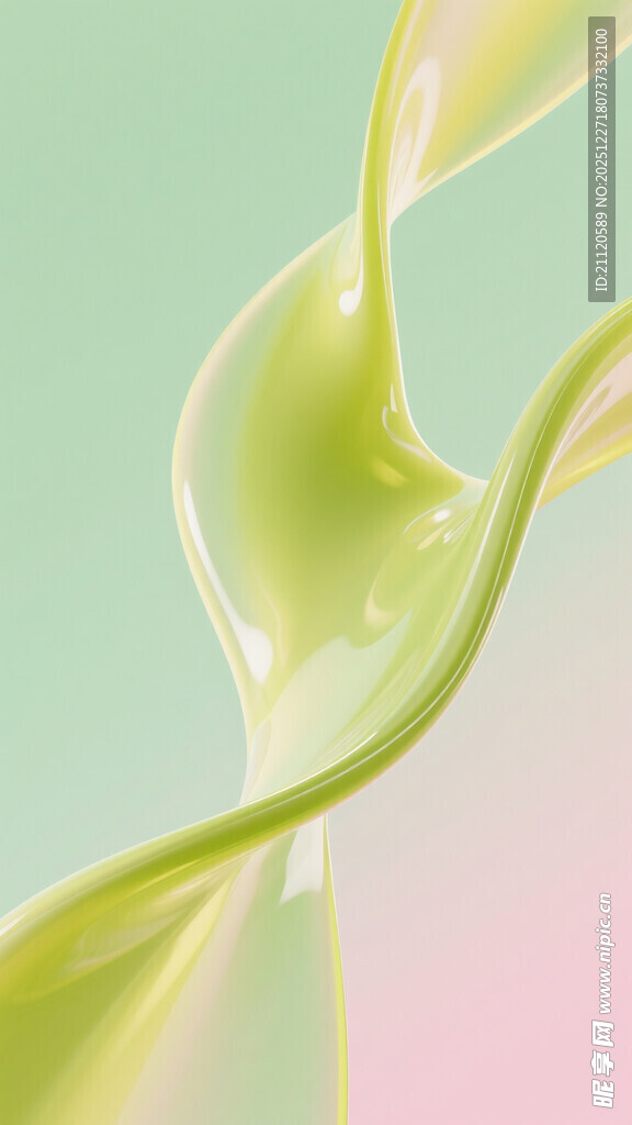 绿色液体动感飘逸瞬间