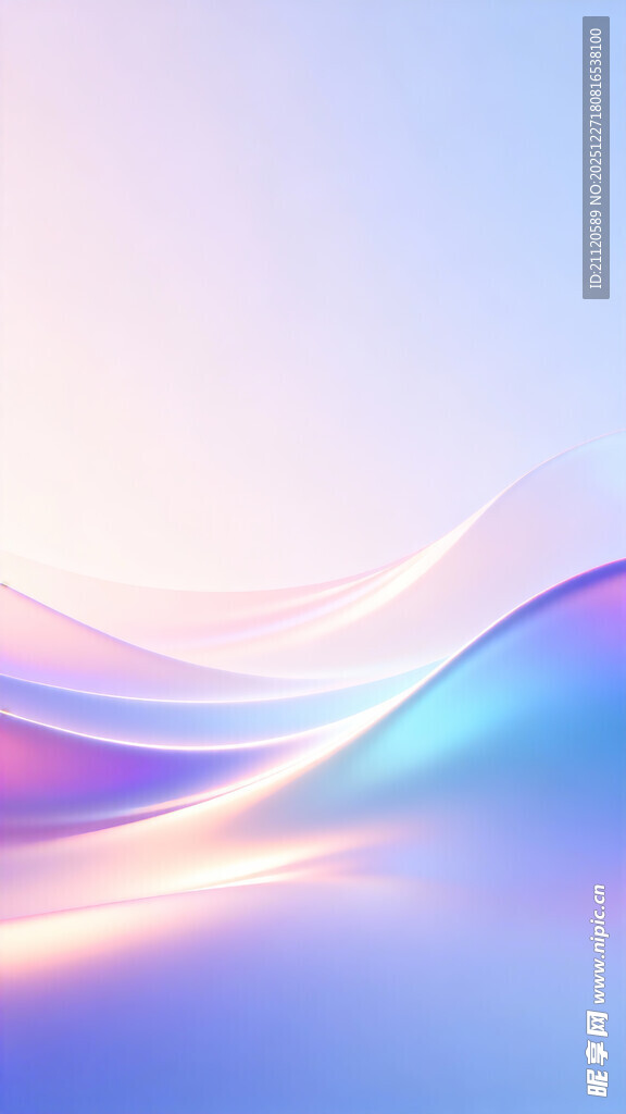 梦幻渐变波浪背景图