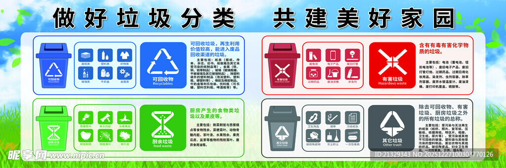 垃圾分类 文明健康 有你有我 