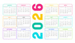 2026年日历模板