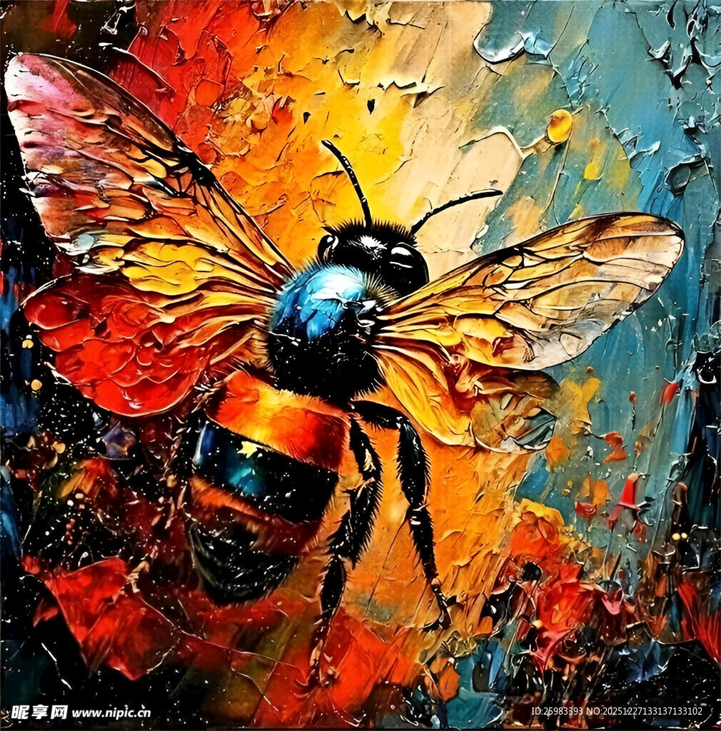 蜜蜂油画
