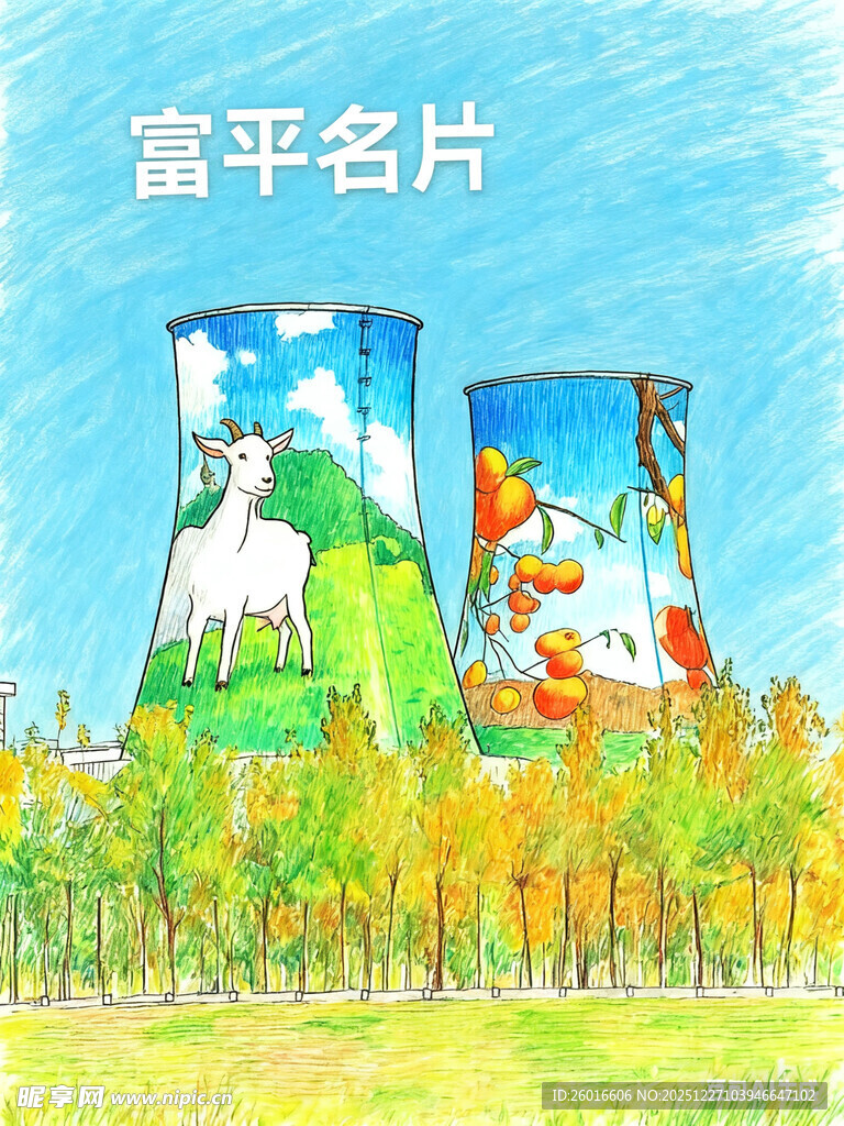富平名片多彩工业景观图