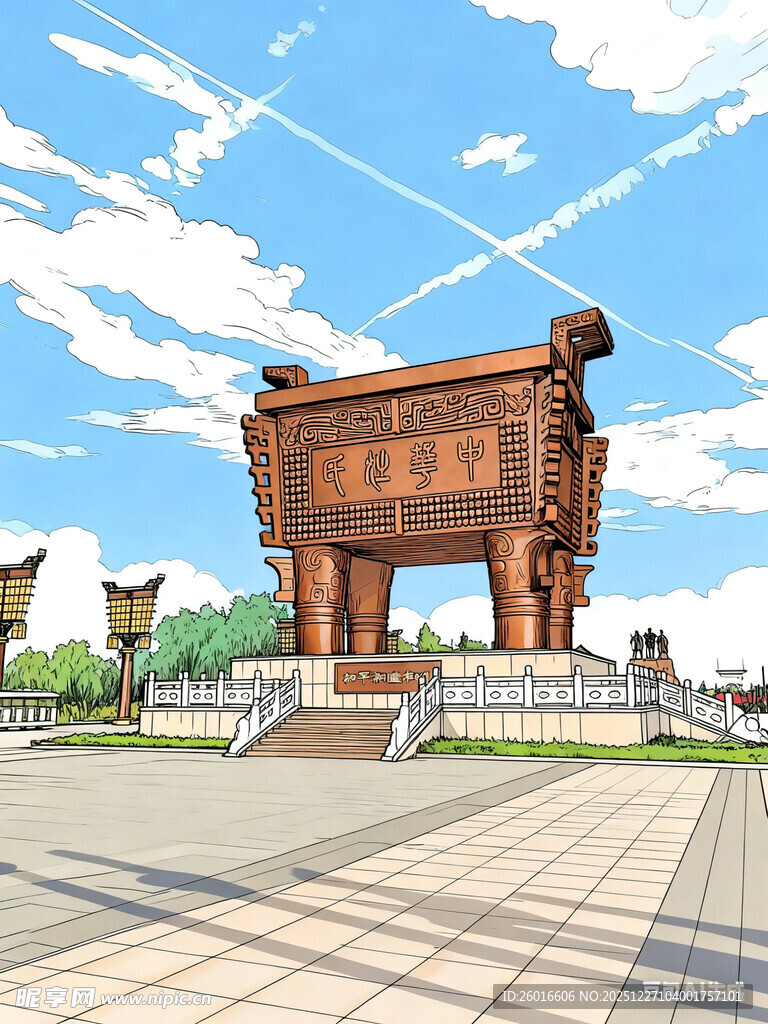 中华郡鼎漫改元素