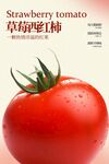 新鲜草莓西红柿水果海报