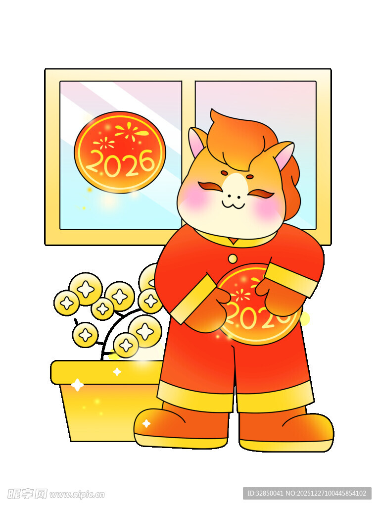 萌猫贺岁   手持福字迎新春