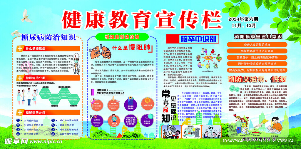 健康教育宣传栏展示