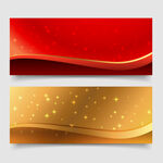 金色渐变波浪背景