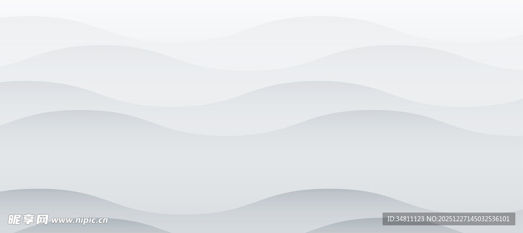 简约白色波浪背景