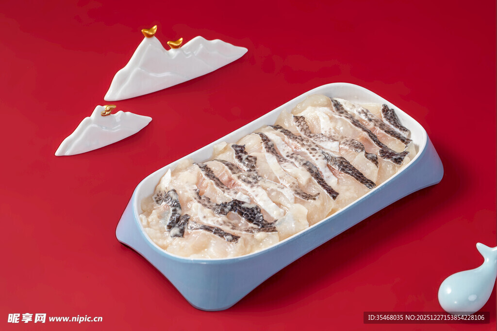 火锅食材 新鲜鱼片 黑鱼片