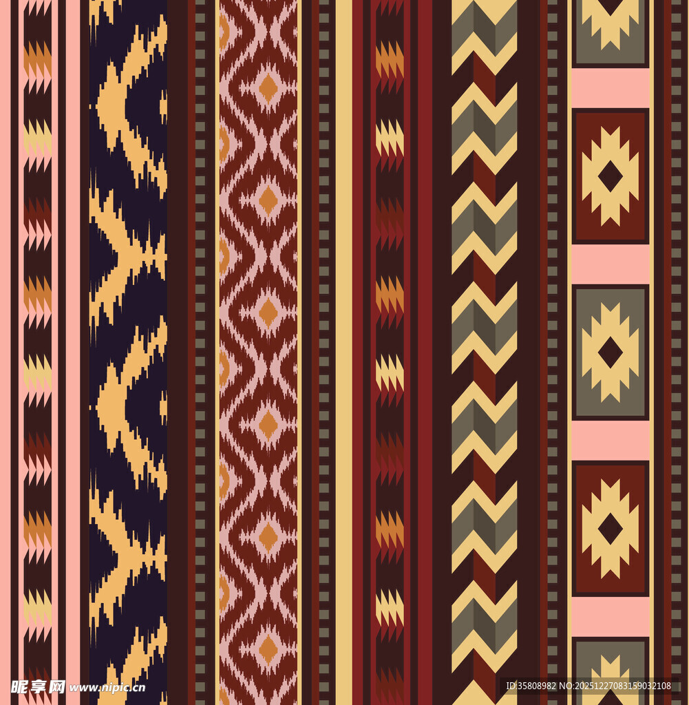 民族风几何图案纹理