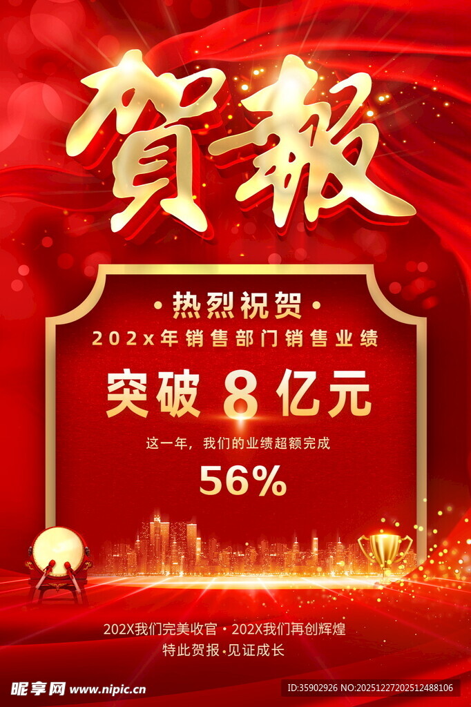 贺报业绩突破8亿元