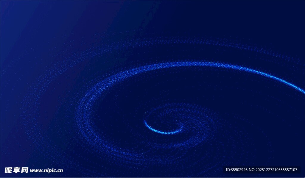 蓝色旋涡抽象背景图