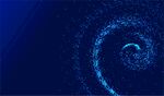 蓝色粒子漩涡动态背景图