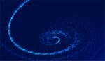 蓝色粒子漩涡动态效果