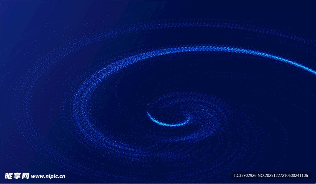 蓝色漩涡抽象艺术图案