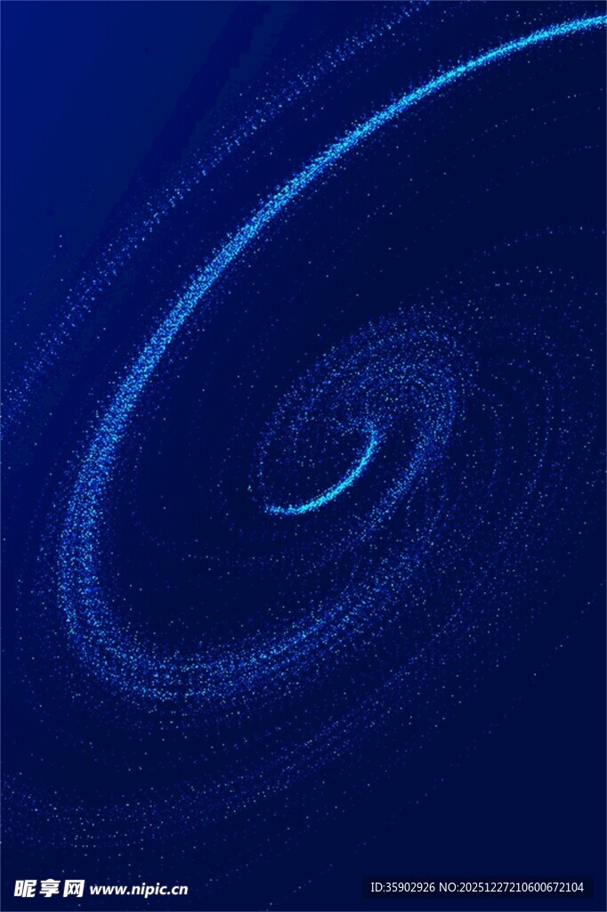 蓝色旋涡线条抽象背景