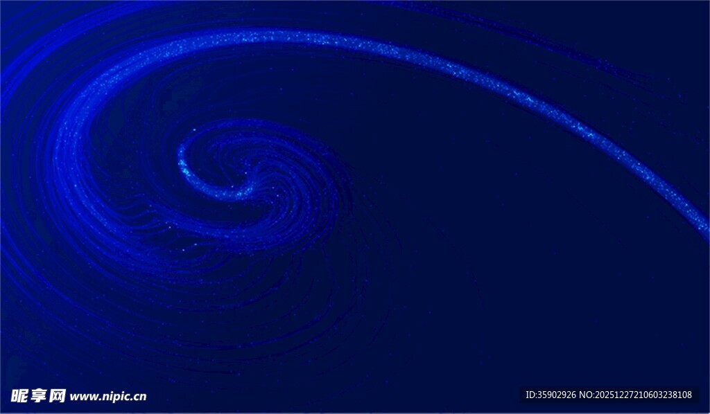 蓝色旋涡抽象背景图案