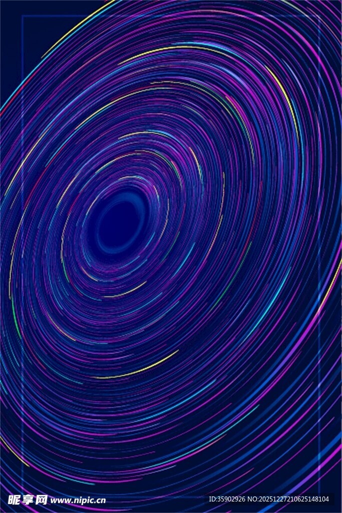 绚丽螺旋线条抽象背景图