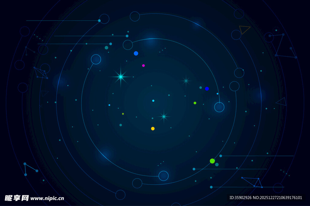 科技感数字宇宙背景图