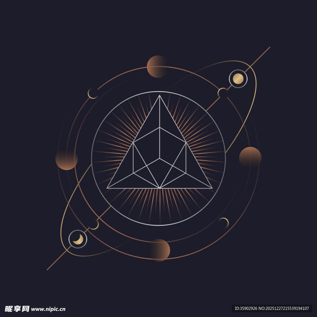 神秘几何宇宙符号图案