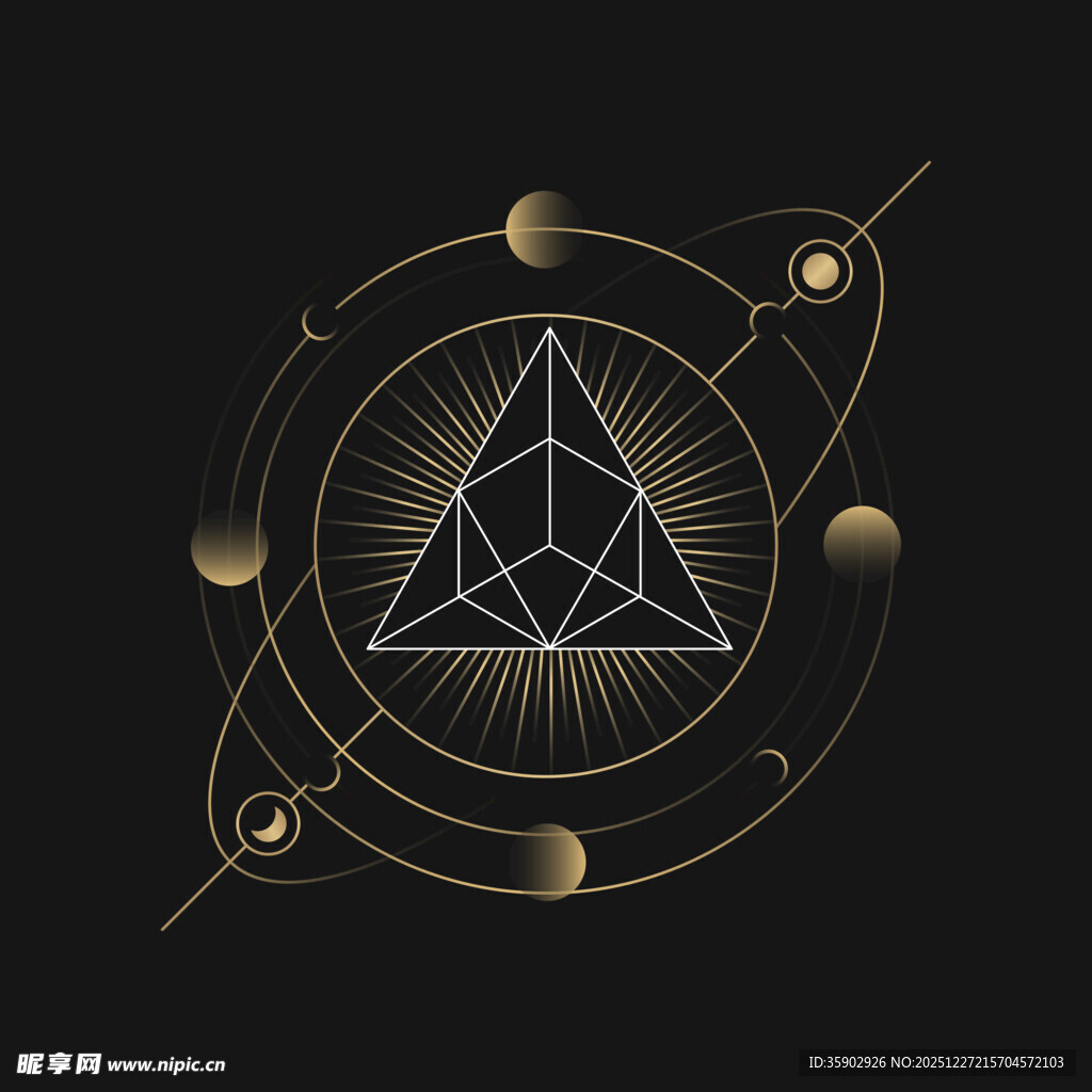神秘几何宇宙符号图案