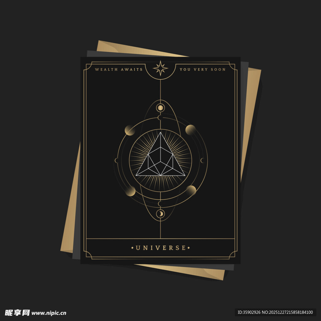 神秘塔罗牌设计图