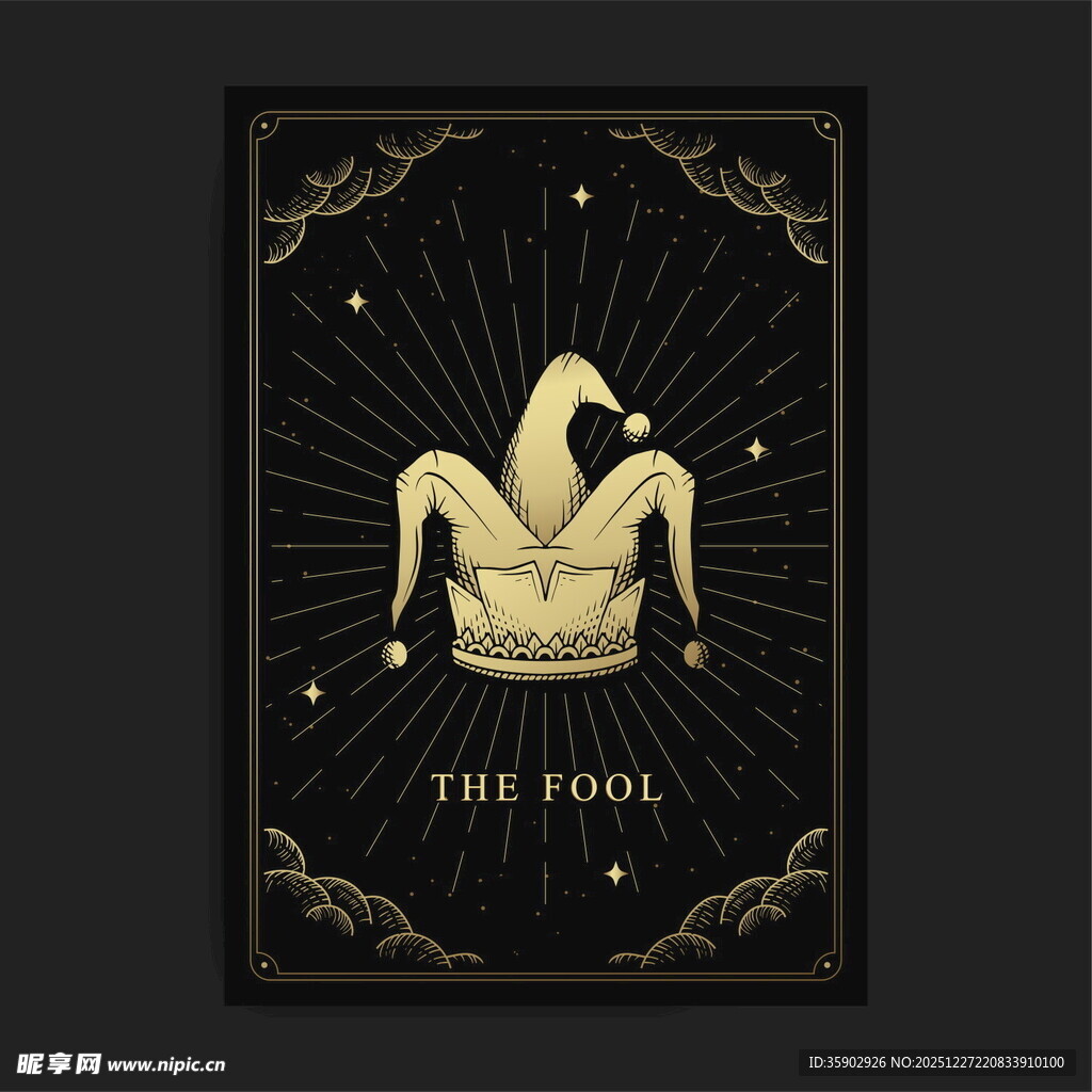 塔罗牌愚人牌图案设计