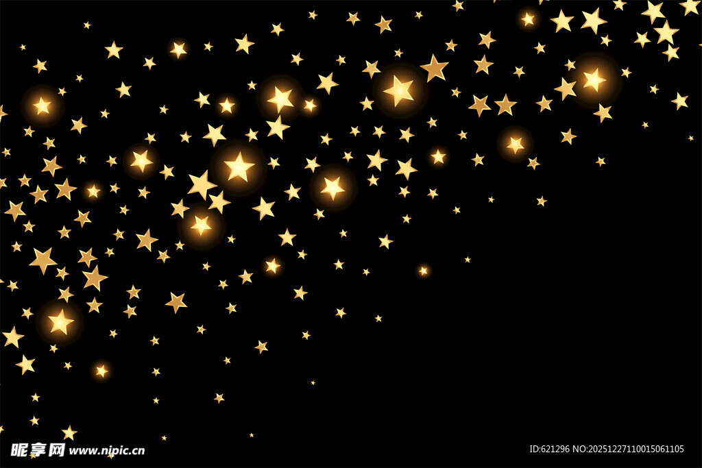 金色星光背景