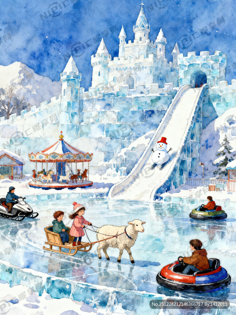 画面描述：广角、大气、儿童、羊